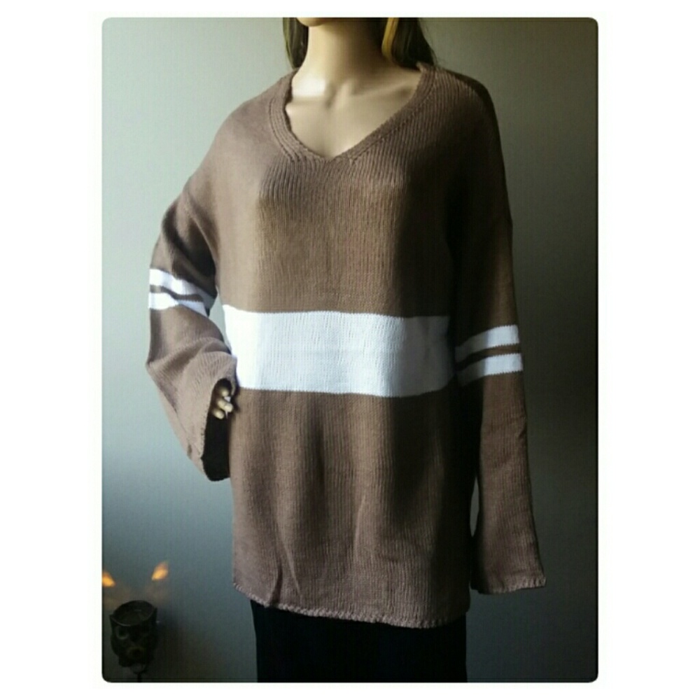BELL SLEEVE MOCHA SWEATER!🍁 - Picture 6 of 7